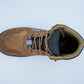 Upper – Brown suede leather