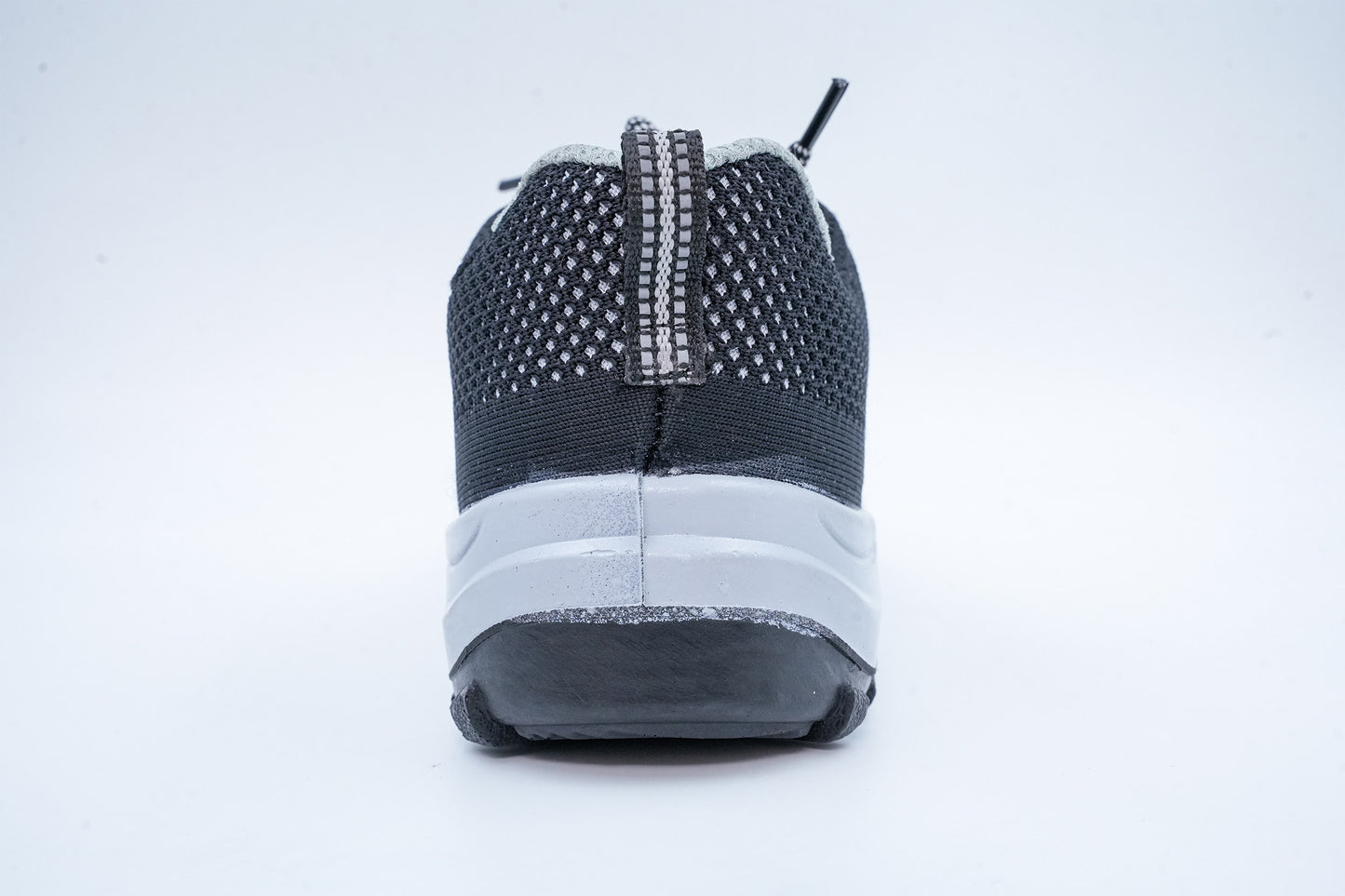 Upper – Grey and Black Knitted Fabric