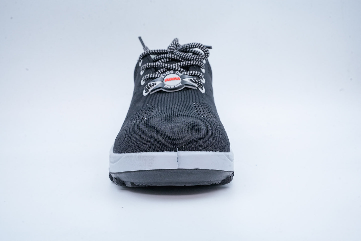 Upper – Grey and Black Knitted Fabric