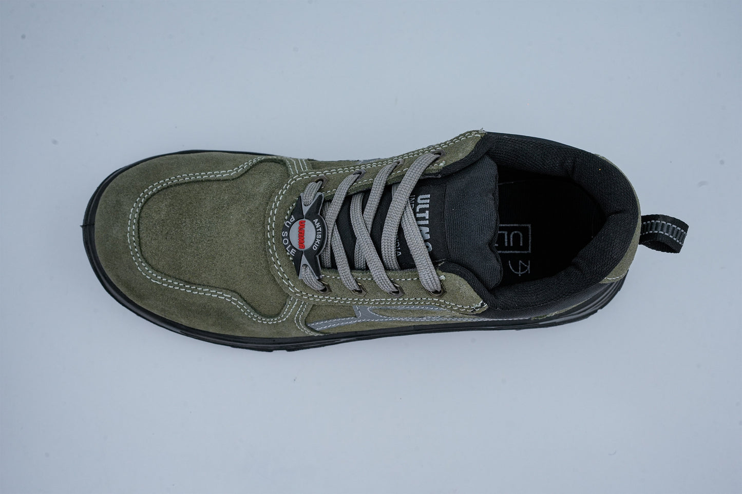 Upper – Light Olive green Suede Leather