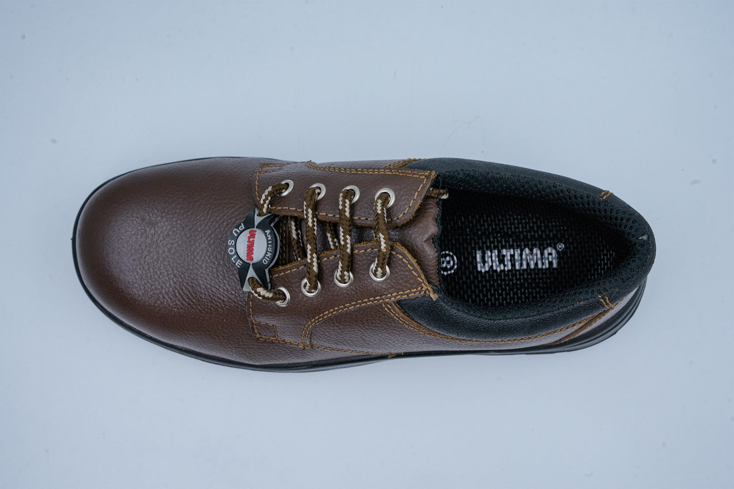 Upper – Buff Printed Brown leather