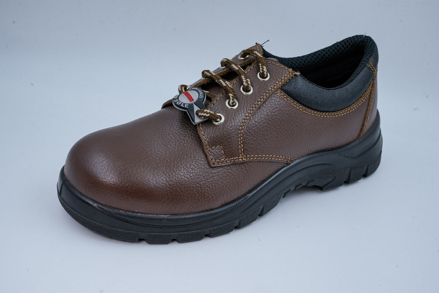 Upper – Buff Printed Brown leather