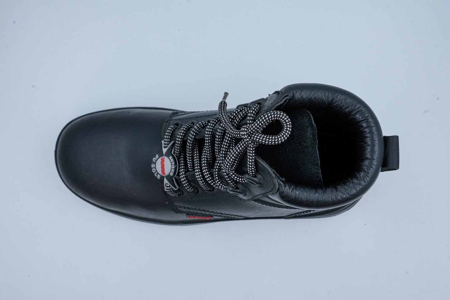 Upper – Buff black smooth crazy horse leather