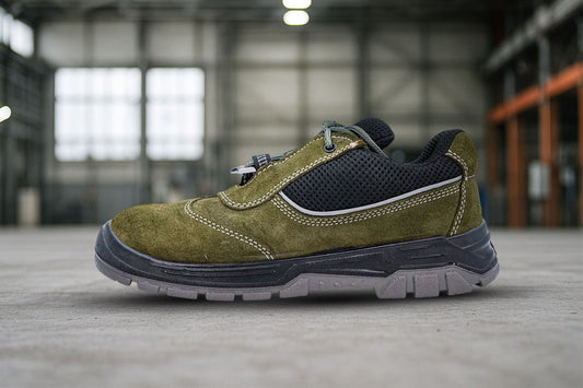 Upper – Dark Olive Green Suede Leather