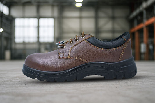 Upper – Buff Printed Brown leather