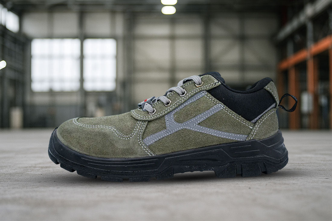 Upper – Light Olive green Suede Leather