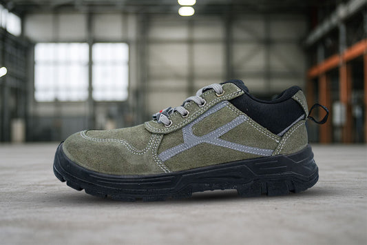 Upper – Light Olive green Suede Leather